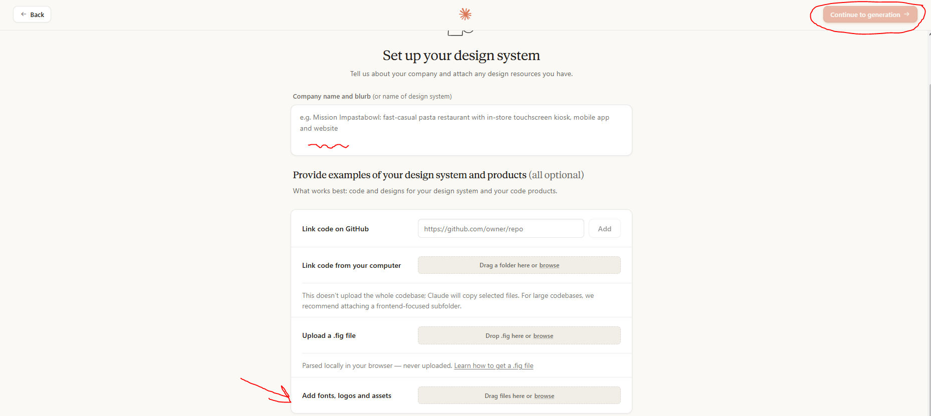 Set up design system